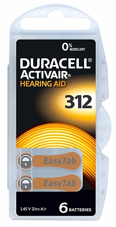Baterija za slusni aparat PR41 Zinc-Air 312