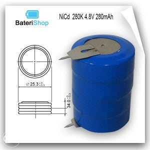 Baterija dugmetna NiCd 280K 4.8V 280mAh