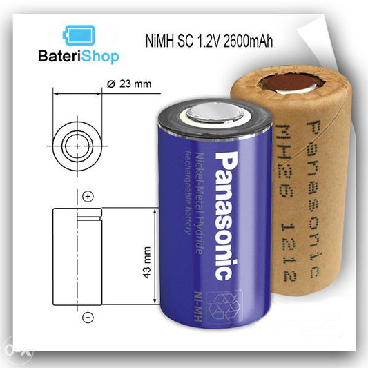 Baterija NiMH SC 1.2V 2600mAh BK260SCP Panasonic