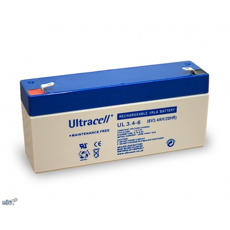 Baterija Ultracell UL3.4-6 6V 3.4Ah