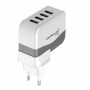 Kucni punjac KONFULON C21 4xUSB 4.2A micro USB belo-siv