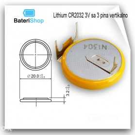 Baterija Litijum CR2032 3V sa 3 pina horizontalna