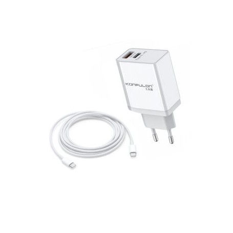 Brzi Punjac 20W Type C to C i USB 2 porta