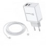 Brzi Punjac 20W Type C to C i USB 2 porta