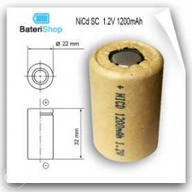 Baterija NiCd 4/5SC 1.2V 1200mAh
