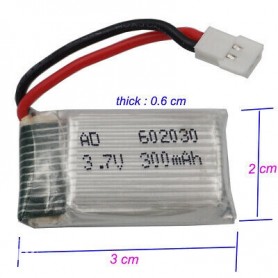 Li-ion baterija za dron 3.7V 300mAh