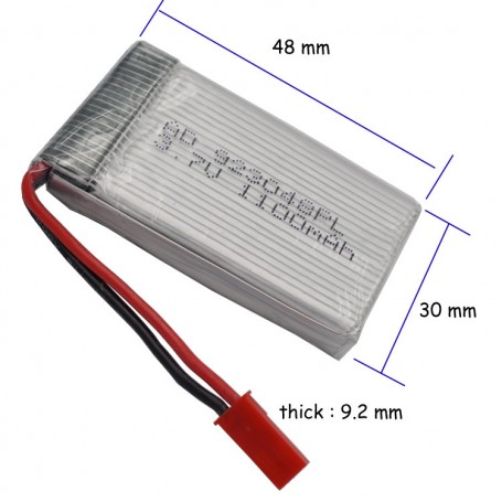 Li-ion baterija dron 3.7V 1100mAh Syma X5C,X5SC, X5SW